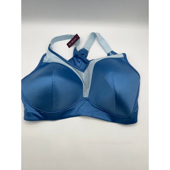 Adore Me 40DDD Ariza Contour Plus Medium Impact Sports Bra Blue NWT - Picture 6 of 10